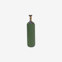 Газовый баллон 5 л водородный стальной бесшовный 150 бар с латунным вентилем, новый, ТР ТС 032 зеленый соединение DIN1 (W21,8x1/14'' LH) / Cylinder 5 liters 150 bar green color for hydrogen (H2) valve DIN1 (W21,8x1/14'' LH)
