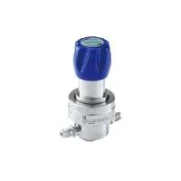 Регулятор AMFLO UHP AU24 Материал: Код S (Body-SUS316L VAR; Gland-SUS316L;Poppet, Nozzle,Diaphragm-Hastelloy®C-22; Seat: PCTFE) ; Поверхность 0.13 um; 2х портовый, вх. давл. 159 бар, CV-0.45